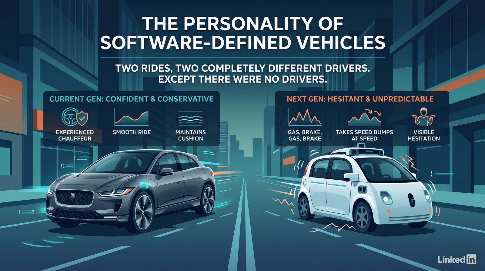 two generations of waymo